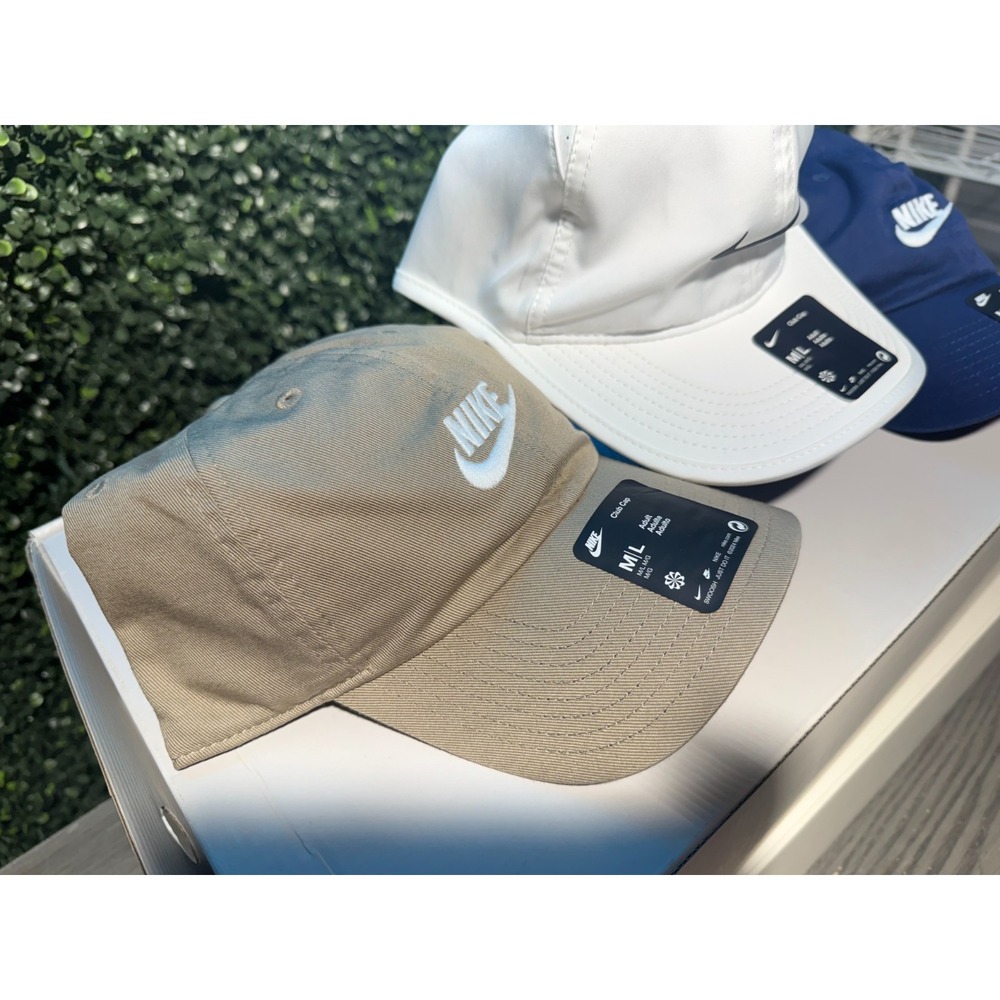 Nike hat bundle. NWT. White, Khaki, and Navy. All 3! Brand new. $80 MSRP - Picture 3 of 6